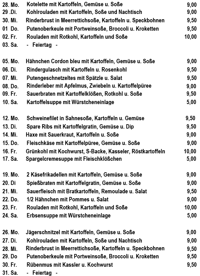 Mittagstisch
